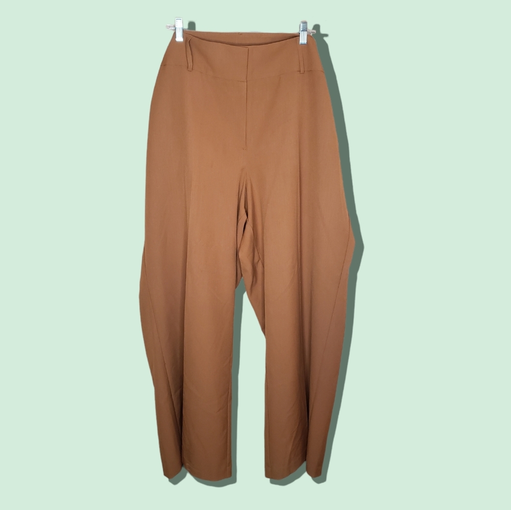 Lane Bryant Tan Wide/Straight Leg Pants